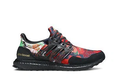 Pre-owned Adidas Originals Adidas Ultraboost Dna 'floral' Fx1061 In Core Black/core Black/scarlet
