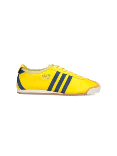 Adidas Originals Adidas Unisex Leather Sneaker In Yellow