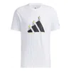 Adidas Originals Adidas Unisex More Od Gfx T Printing Sports Round-neck White