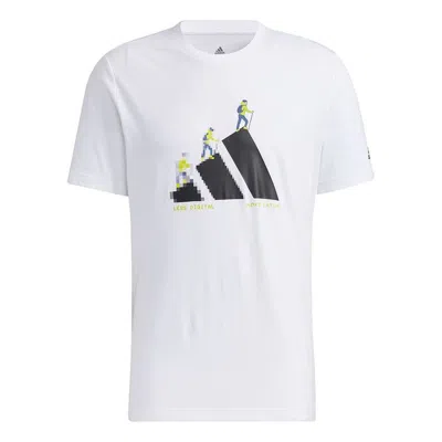 Adidas Originals Adidas Unisex More Od Gfx T Printing Sports Round-neck White