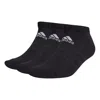 Adidas Originals Adidas Unisex Printing Short Socks 3 Packs Black