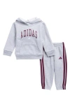 Adidas Originals Adidas Varsity Fleece Hoodie & Sweatpants Set In White