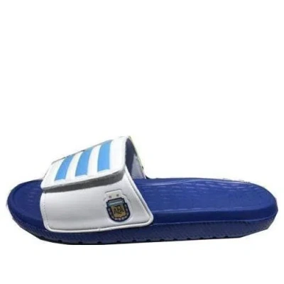 Adidas Originals Adidas Velcro Blue White Slippers 'blue White'