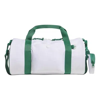Adidas Originals Adidas Verbiage 2-in-1 Duffle Bag 'white Green' In Neutral