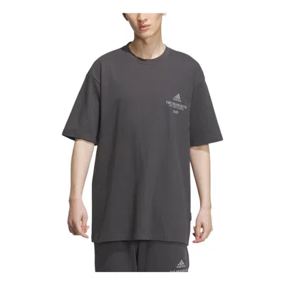 Adidas Originals Adidas Verbiage T-shirts 'grey White' In Gray