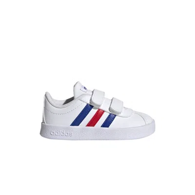 Pre-owned Adidas Originals Adidas Vl Court 2.0 I 'white Royal Blue Vivid Red' | Infant Size 7.5