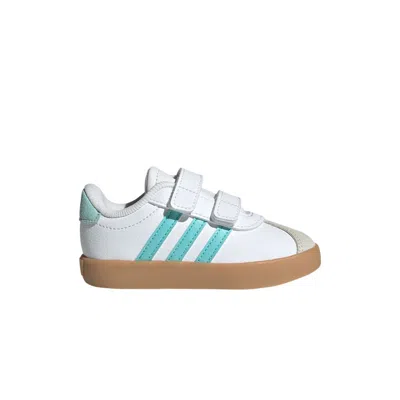 Pre-owned Adidas Originals Adidas Vl Court 3.0 I 'white Flash Aqua' | Infant Size 7