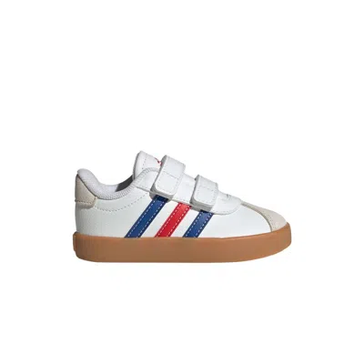 Pre-owned Adidas Originals Adidas Vl Court 3.0 I 'white Royal Blue Scarlet' | Infant Size 5.5