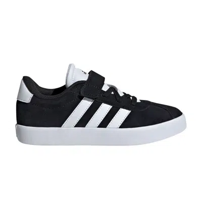 Pre-owned Adidas Originals Adidas Vl Court 3.0 J 'black White' | Kid's Size 13