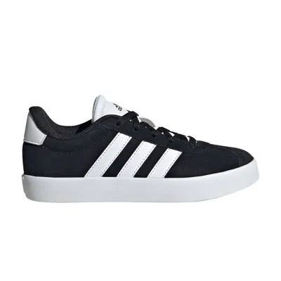Pre-owned Adidas Originals Adidas Vl Court 3.0 J 'black White' | Kid's Size 6