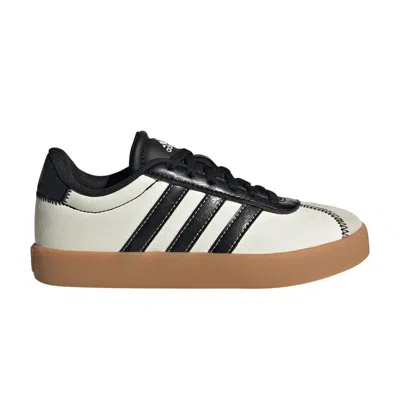 Pre-owned Adidas Originals Adidas Vl Court 3.0 K 'dia De Los Muertos Pack - Off White Black' | Cream | Kid's Size 13