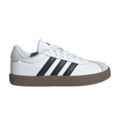 Pre-owned Adidas Originals Adidas Vl Court 3.0 K 'white Black Gum' | Kid's Size 10.5