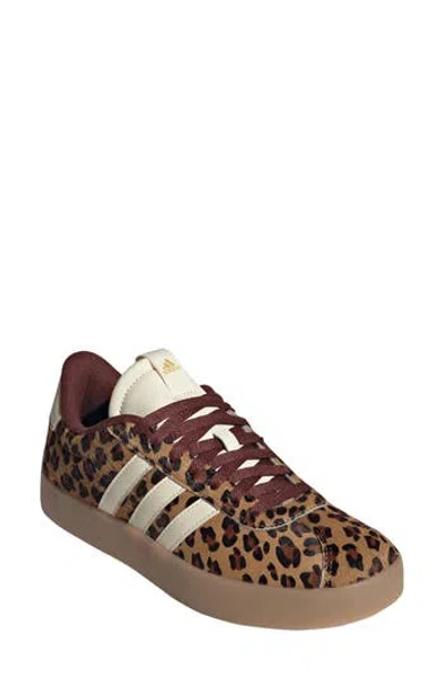 Adidas Originals Adidas Vl Court 3.0 Sneaker In Animal Print