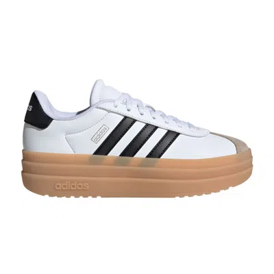 Pre-owned Adidas Originals Adidas Vl Court Bold J 'white Black Beige' | Kid's Size 4.5