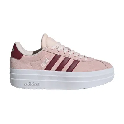 Pre-owned Adidas Originals Adidas Vl Court Bold J 'wonder Quartz Shadow Red' | Pink | Kid's Size 5.5