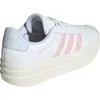Adidas Originals Adidas Vl Court Bold Platform Sneaker In White/preloved Scarlet/blue