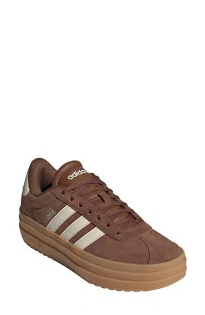 Adidas Originals Adidas Vl Court Bold Sneaker In Brown/white/wonder
