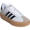 Adidas Originals Kids' Adidas Vl Court Bold Sneaker In White/core Black/beige