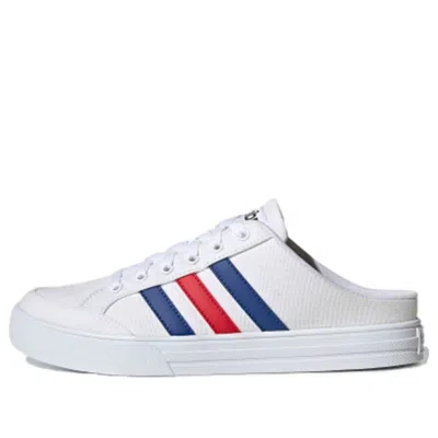 Adidas Originals Adidas Vs Set Mule 'white Royal Blue Scarlet' In Multi