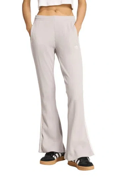 Adidas Originals Adidas Waffle Knit Flare Pants In Gray