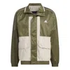 Adidas Originals Adidas Warding Oversized Fit Woven Full Zip Jacket 'green White'