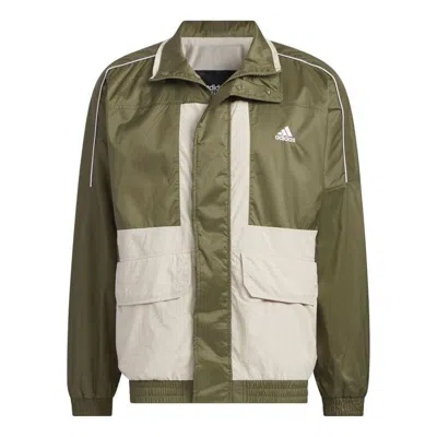 Adidas Originals Adidas Warding Oversized Fit Woven Full Zip Jacket 'green White'