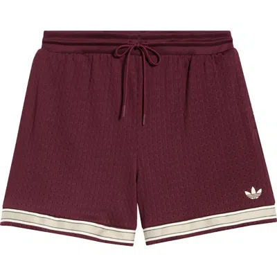 Adidas Originals Adidas Warp Knit Shorts In Burgundy