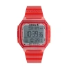 Adidas Originals Adidas Unisex Gmt Digital One Gmt Red Resin Strap Watch 47mm