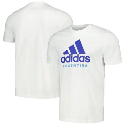 Adidas Originals Adidas  White Argentina National Team 2024 Dna T-shirt