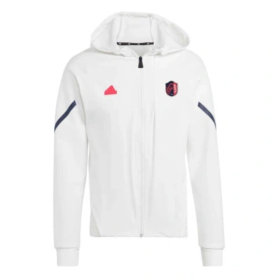 Adidas Originals Adidas White St. Louis City Sc 2024 Anthem Travel Full-zip Jacket