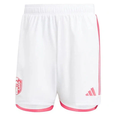 Adidas Originals Adidas White St. Louis City Sc 2024 Away Aeroready Authentic Shorts