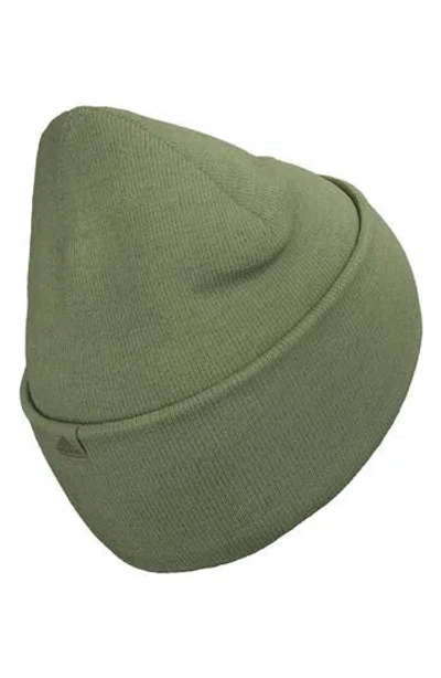 Adidas Originals Adidas Wide Cuff Knit Beanie In Tent Green