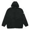 Adidas Originals Adidas Windbreaker Hooded Jacket 'navy Blue' In Black