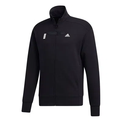 Adidas Originals Adidas Wj Tt Cardigan Stand Collar Casual Sports Jacket Black