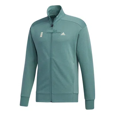 Adidas Originals Adidas Wj Tt Cardigan Stand Collar Casual Sports Jacket Green