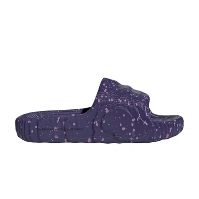 Pre-owned Adidas Originals Adidas Wmns Adilette 22 Slide 'collegiate Purple Speckled' | Women's Size 6