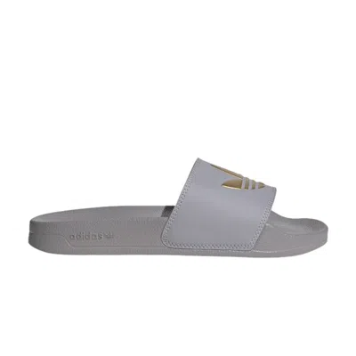 Pre-owned Adidas Originals Adidas Wmns Adilette Lite 'glory Grey Gold' | Women's Size 11