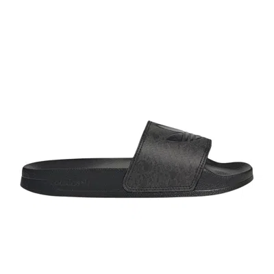Pre-owned Adidas Originals Adidas Wmns Adilette Lite Slide 'snakeskin - Black' | Women's Size 9.5
