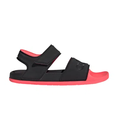 Pre-owned Adidas Originals Adidas Wmns Adilette Sandal 'black Signal Pink' | Women's Size 9