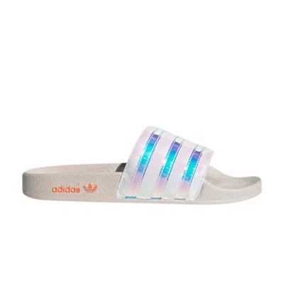 Pre-owned Adidas Originals Adidas Wmns Adilette Slides 'orchid Tint' | White | Women's Size 6