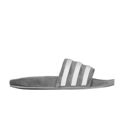 Pre-owned Adidas Originals Adidas Wmns Adilette Suede 'grey' | Women's Size 6 In Gray
