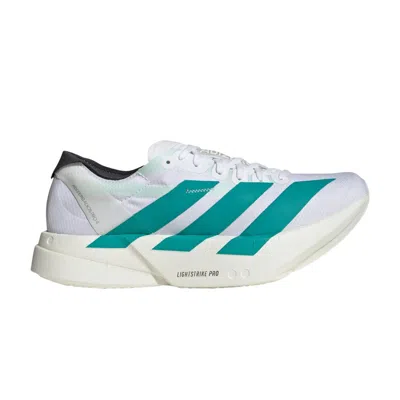Pre-owned Adidas Originals Adidas Wmns Adizero Adios Pro 4 'white Pure Teal' | Women's Size 7