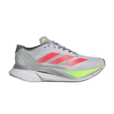 Pre-owned Adidas Originals Adidas Wmns Adizero Boston 12 'dash Grey Lucid Red Lucid Lemon' | Women's Size 6.5 In Gray