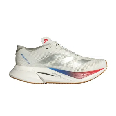 Pre-owned Adidas Originals Adidas Wmns Adizero Boston 12 'white Matte Silver Pure Ruby' | Women's Size 9.5
