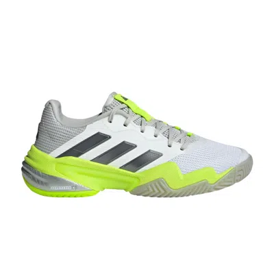 Pre-owned Adidas Originals Adidas Wmns Barricade 13 'cloud White Iron Metallic Lucid Lemon' | Women's Size 5
