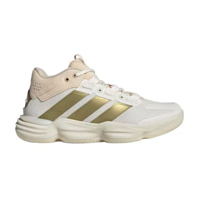 Pre-owned Adidas Originals Adidas Wmns Court Stabil Indoor 'off White Gold' | Tan | Women's Size 7.5 In Brown
