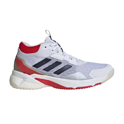 Pre-owned Adidas Originals Adidas Wmns Crazyflight 5 Mid Indoor 'white Better Scarlet' | Women's Size 9