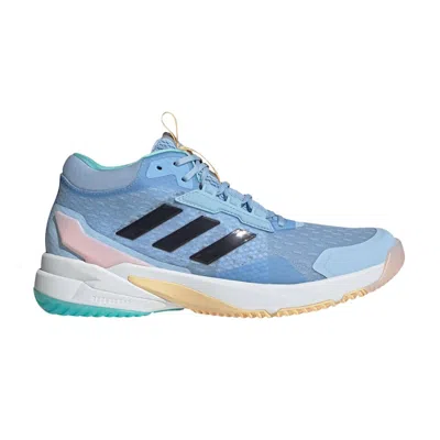 Pre-owned Adidas Originals Adidas Wmns Crazyflight 6 Mid Indoor 'glow Blue' | Women's Size 5