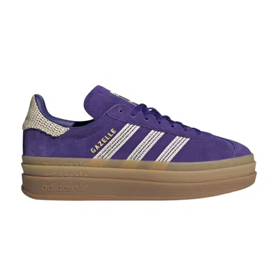 Pre-owned Adidas Originals Adidas Wmns Gazelle Bold 'crochet Pack - Collegiate Purple' | Women's Size 5.5