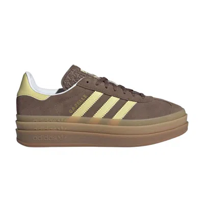 Pre-owned Adidas Originals Adidas Wmns Gazelle Bold 'earth Strata Powder Yellow' | Brown | Women's Size 10.5